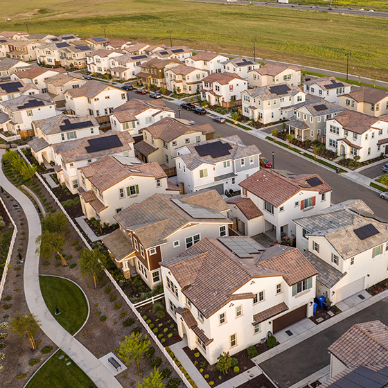 Homes and neighborhood scenery